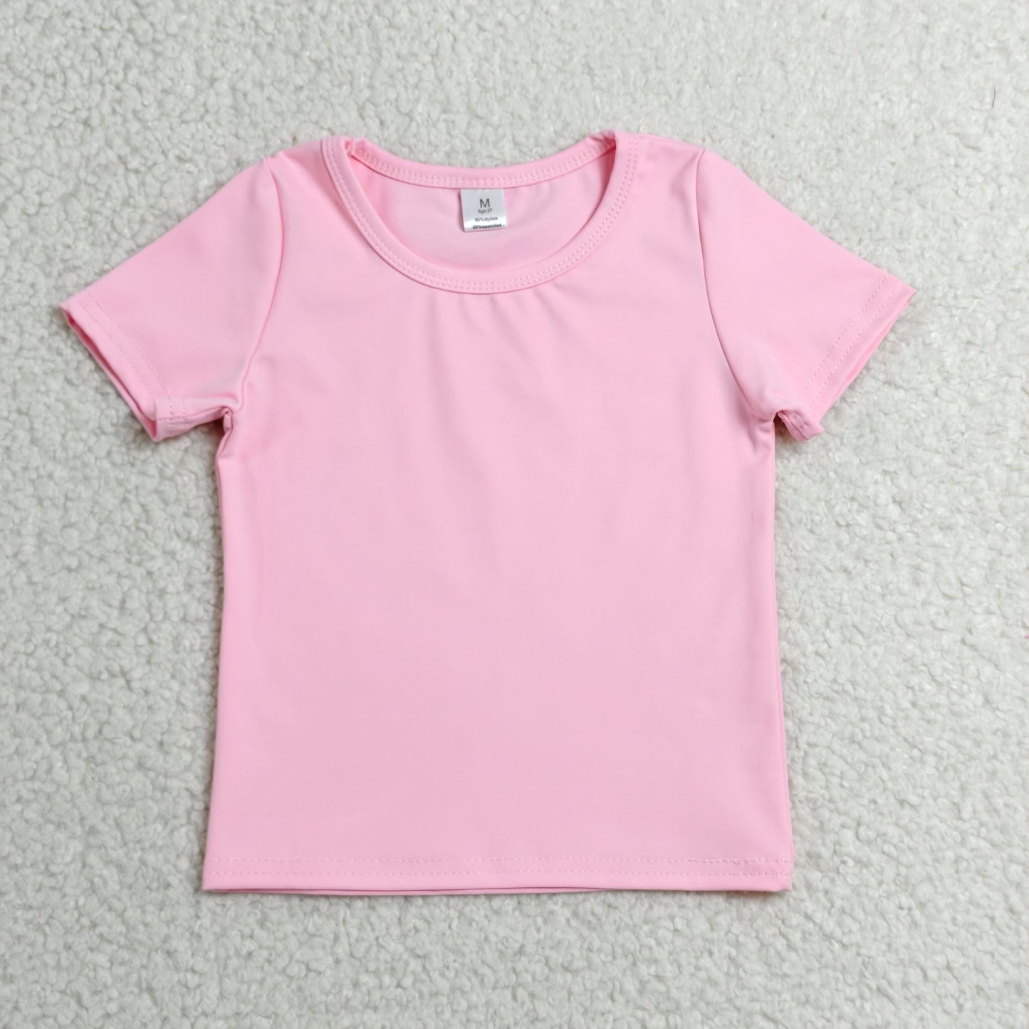 Sibling Baby Girls Short Sleeve Colorful Yoga Active T-shirts Tops