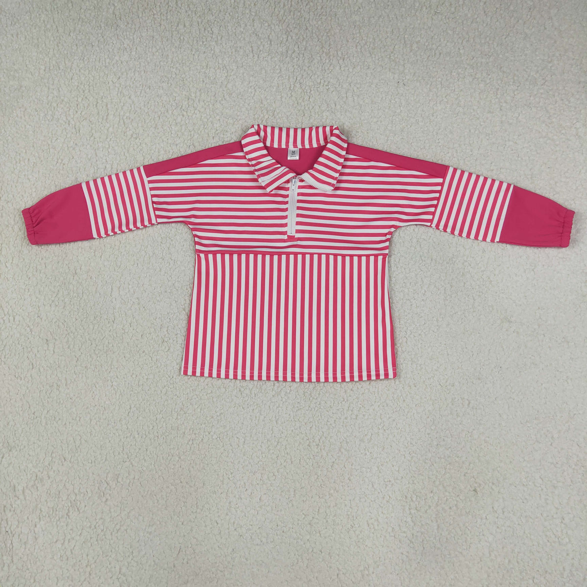 Sibling Baby Girls Long Sleeve Stripe Zip Pullovers Top Shorts Yoga Active Clothes Sets