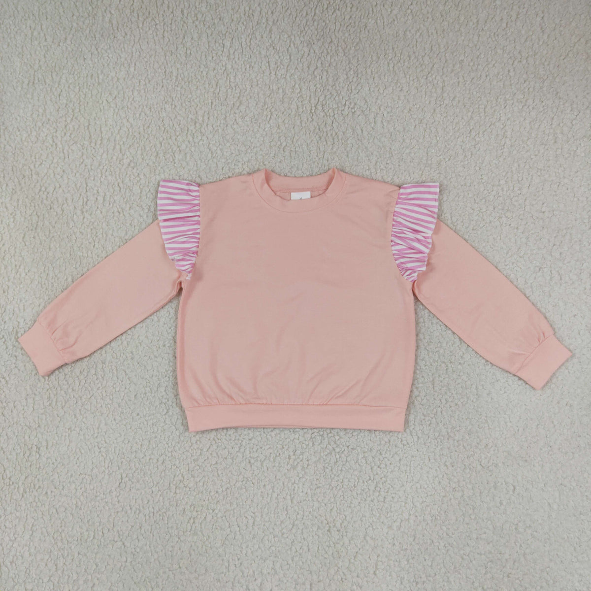 Sibling Baby Girls Long Flutter Sleeves Shirts Top Pockets Ruffle Shorts Pants Clothes Sets