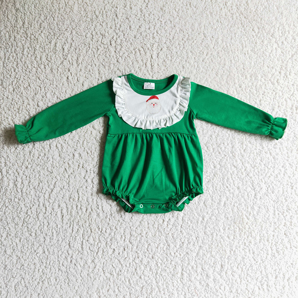 Sibling Baby Boys Girls Embroidery Santa Christmas Tee Shirts Clothes Set Knee Length Dress Rompers