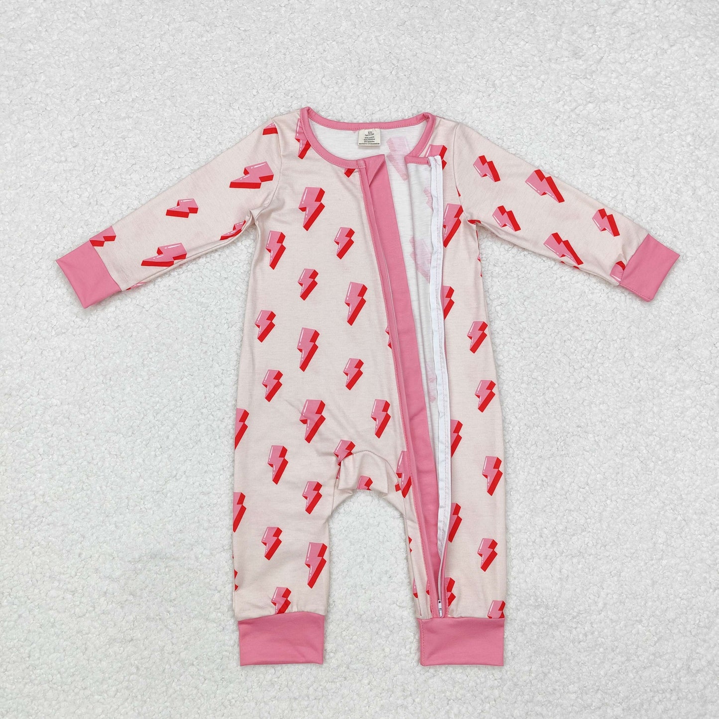 LR1983 Bamboo baby girl clothes lightning girl winter  romper