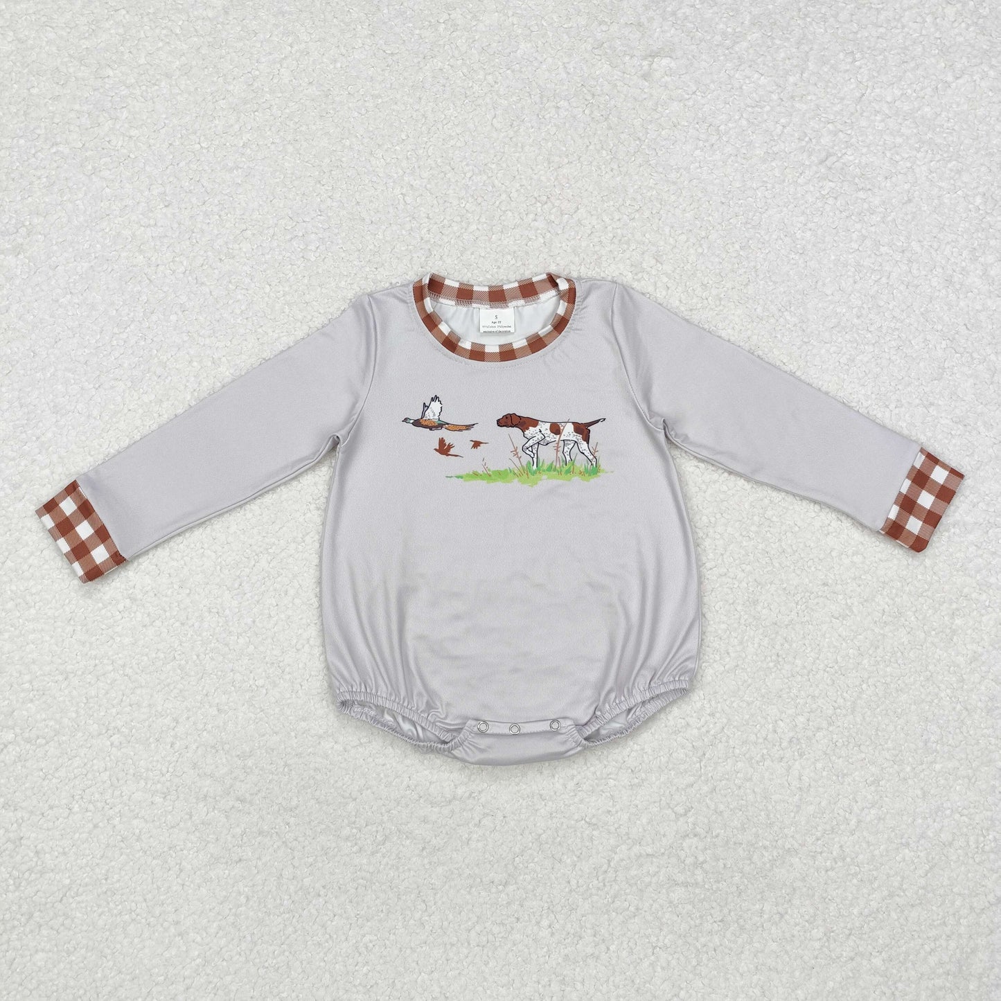 Sibling Baby Boys Girls Long Sleeves Camo Deer Dogs Ducks Hunting Rompers