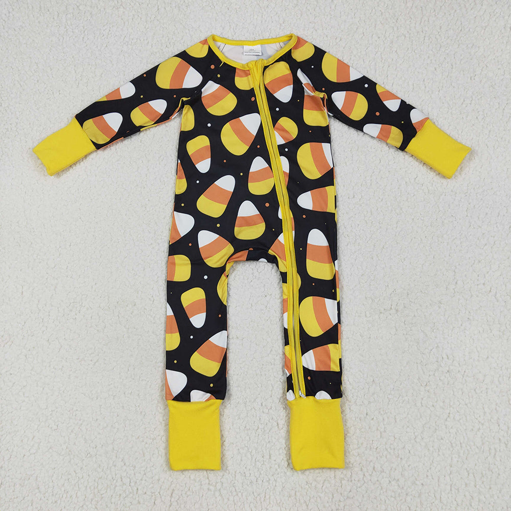 Sibling Baby Kids Black Halloween Candy Rompers Pajamas
