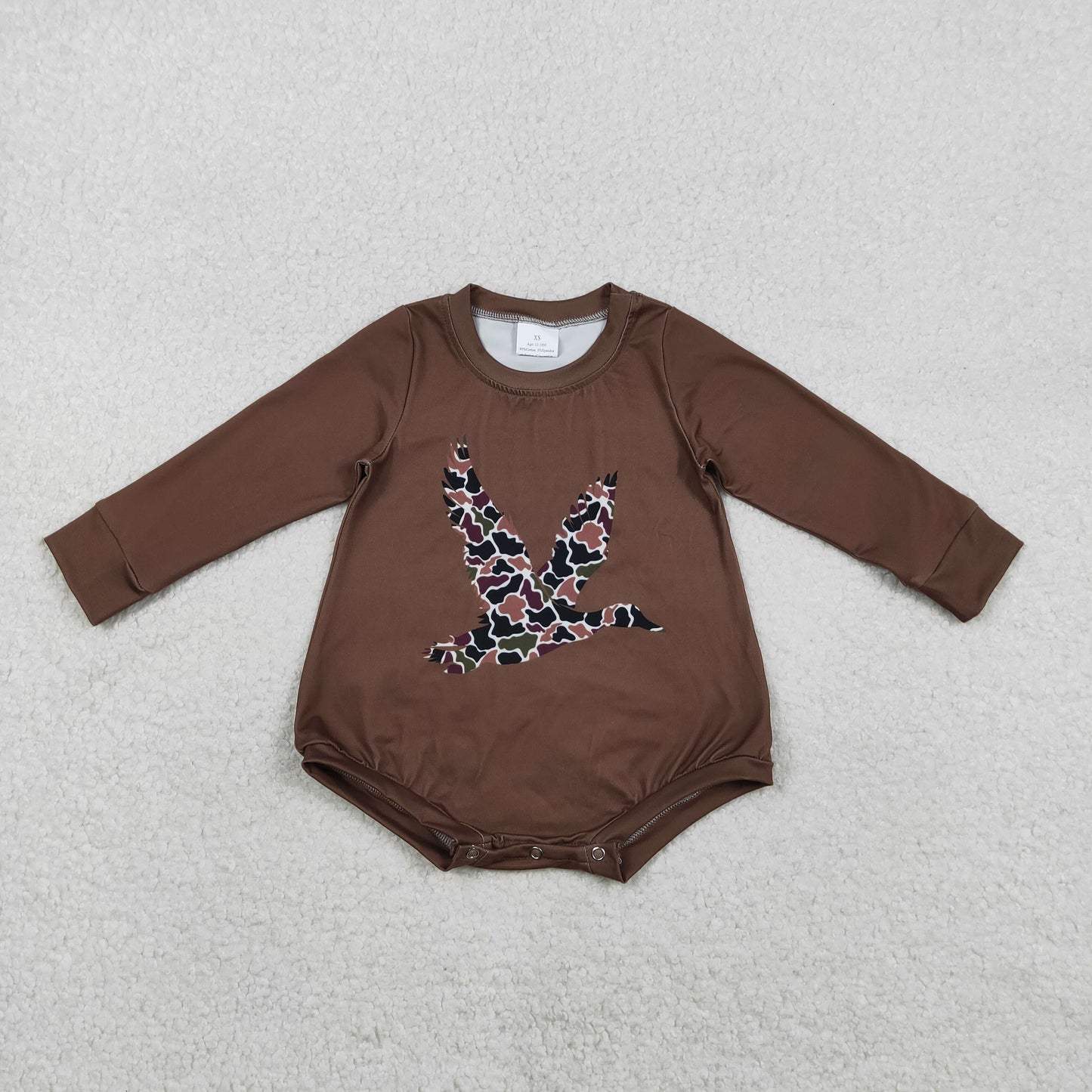 Sibling Baby Boys Girls Camo Bows Ducks Southern Hunting Rompers
