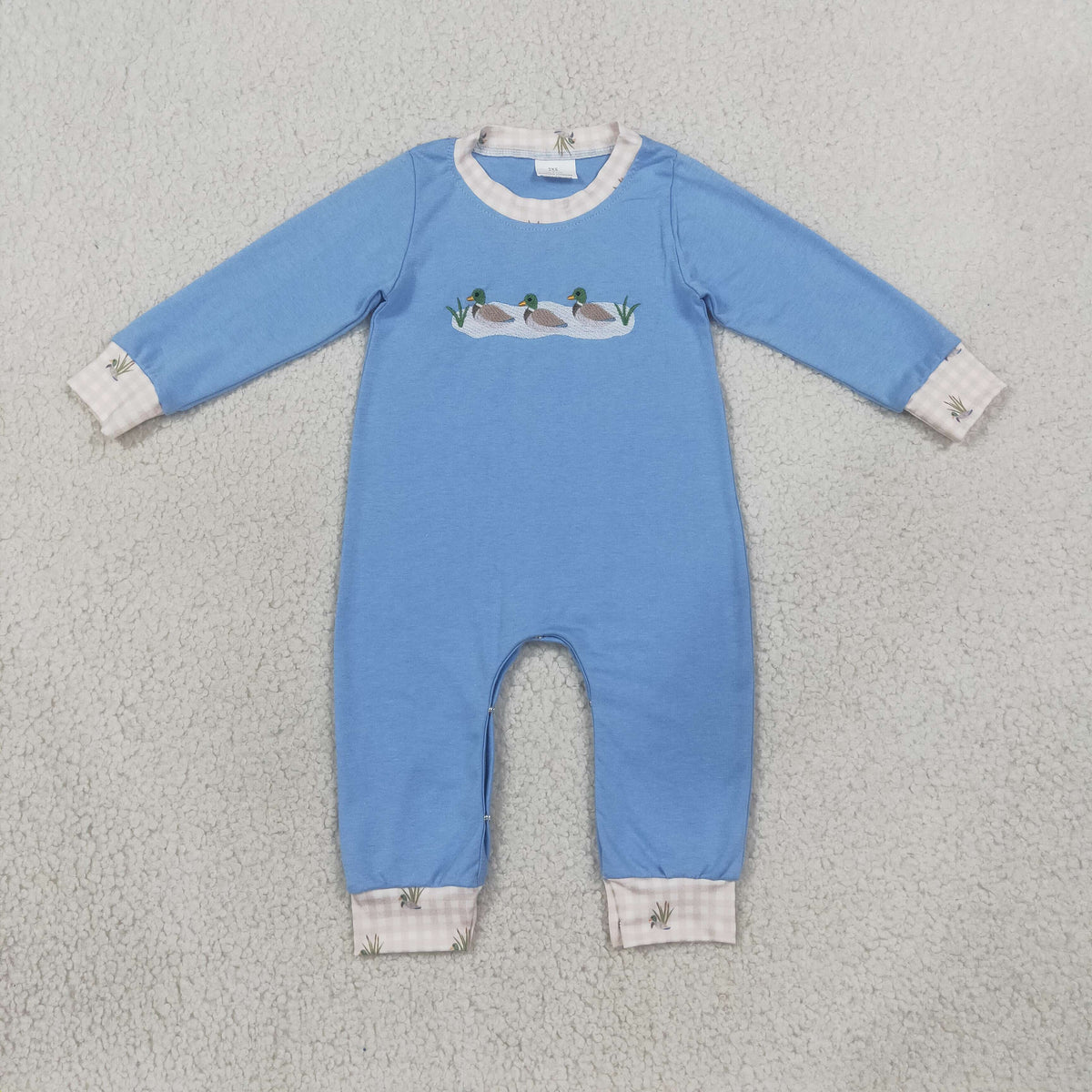 Sibling Baby Boys Long Sleeves Embroidery Turkey Pumpkins Deer Fall Pant Rompers
