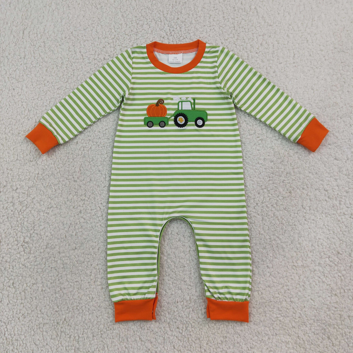 Sibling Baby Boys Long Sleeves Embroidery Turkey Pumpkins Deer Fall Pant Rompers