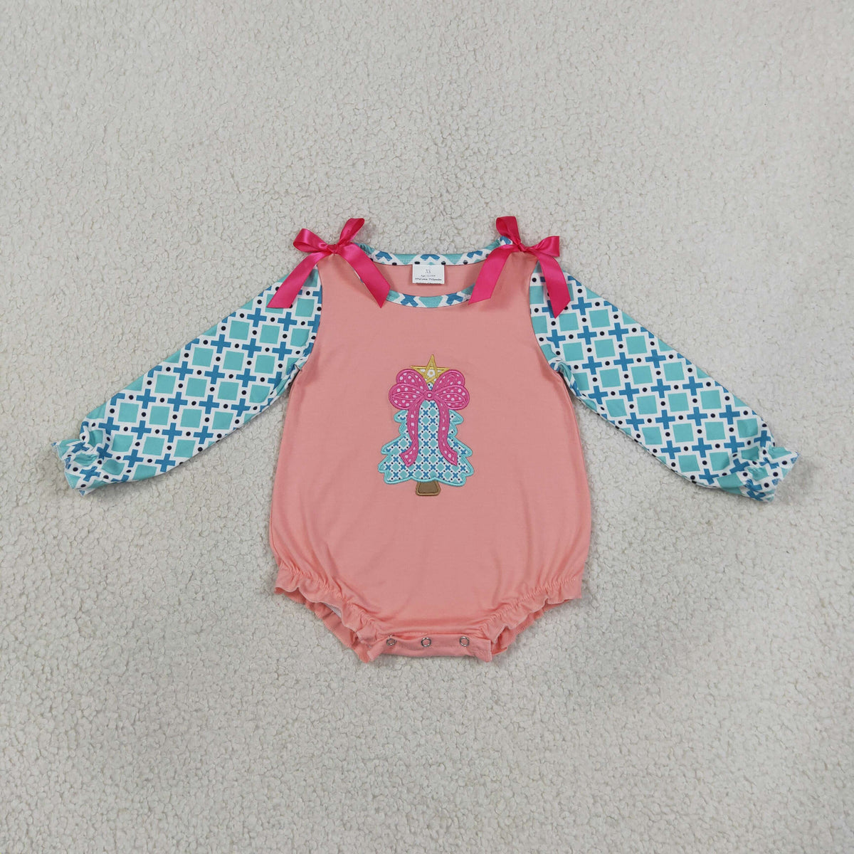 Sibling Baby Boys Girls Long Sleeves Embroidery Ducks Turkey Bows Fall Rompers