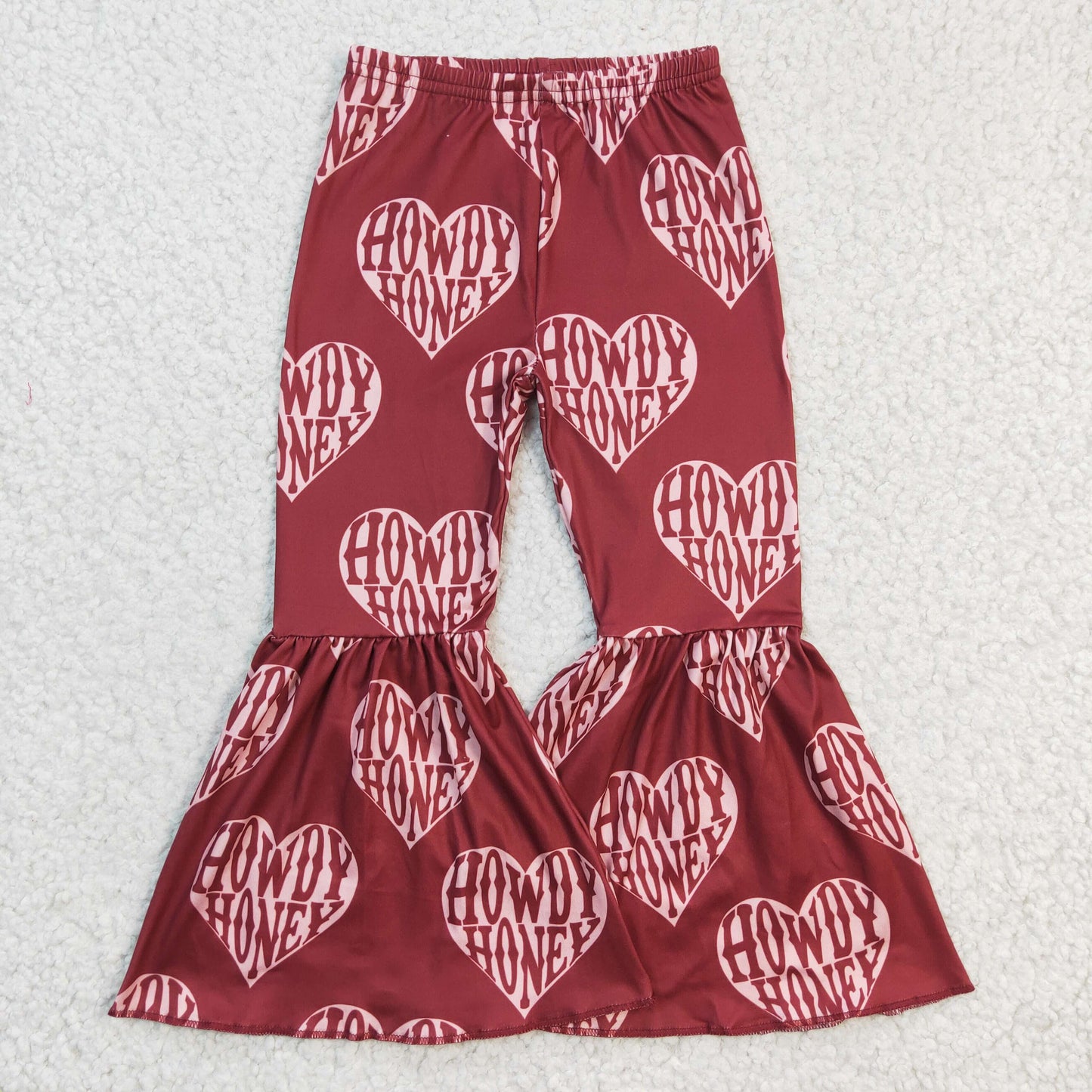 Sibling Baby Girls Western Boots Howdy Bell Bottom Pants