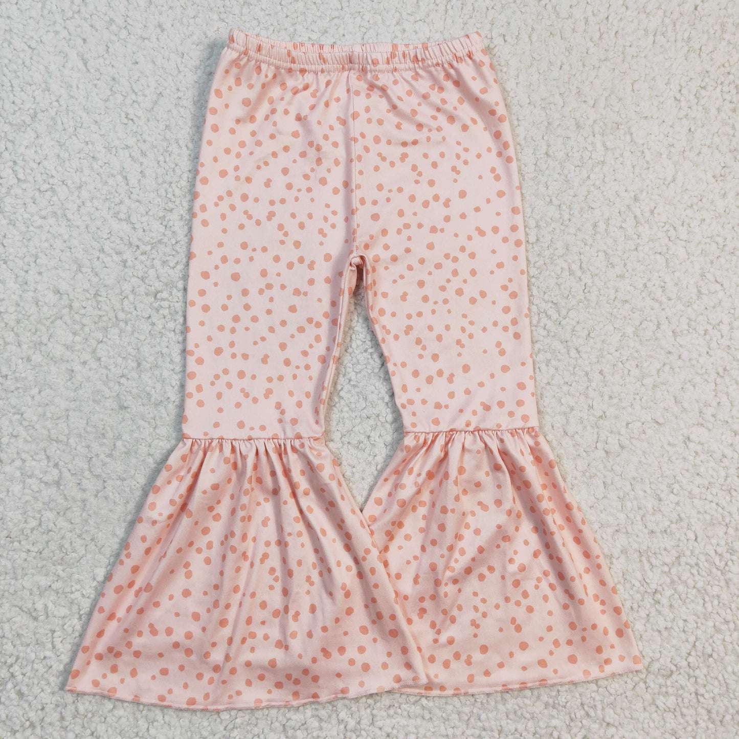 Sibling Baby Girls Thanksgiving Fall Flowers Pumpkins Bell Bottom Pants