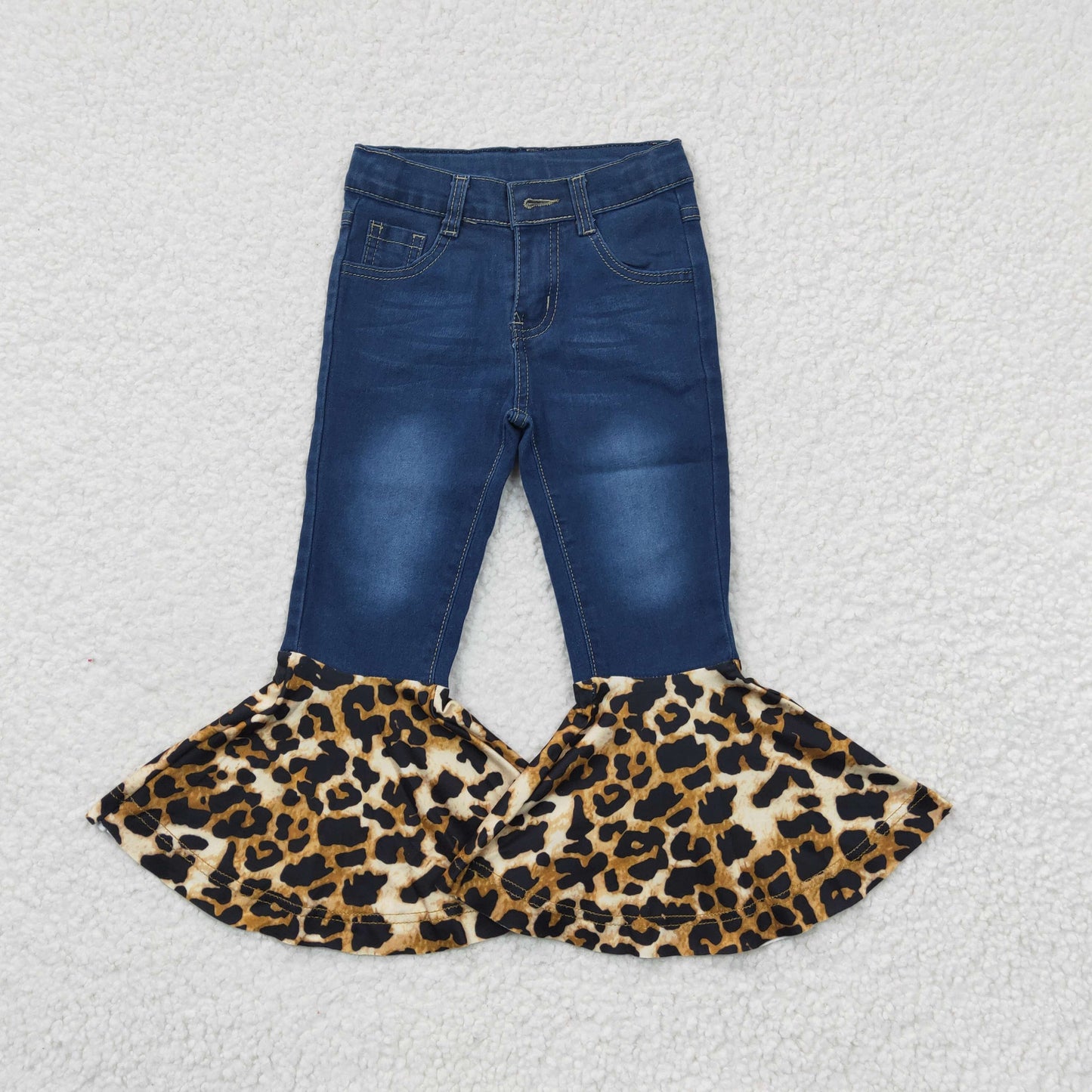 Sibling Baby Girls Bell Bottom Denim Pants Jeans