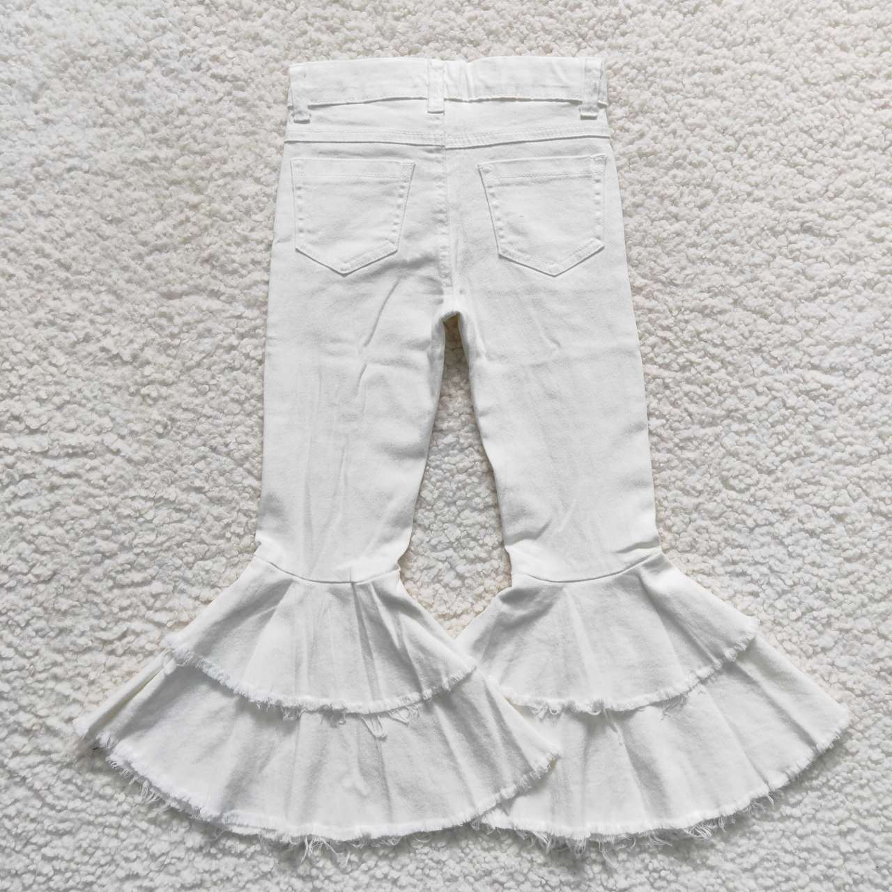 Sibling Baby Girls Bell Bottom Denim Pants Jeans