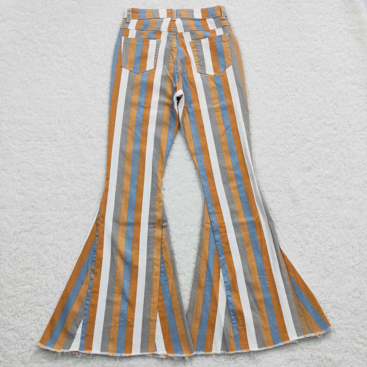 P0153 Adult Brown Stripe Denim Pants
