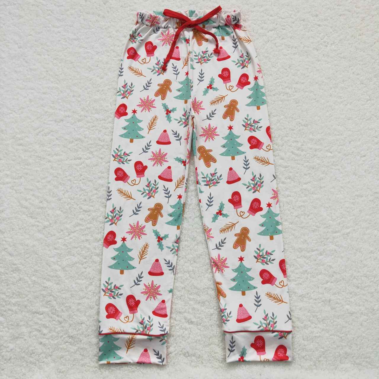 Sibling Adult Men Women Trees Cows Checked Christmas Pajamas Flare Pants