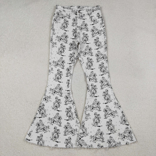 P0296 Adult Women Horse Rodeos Western Denim Pants