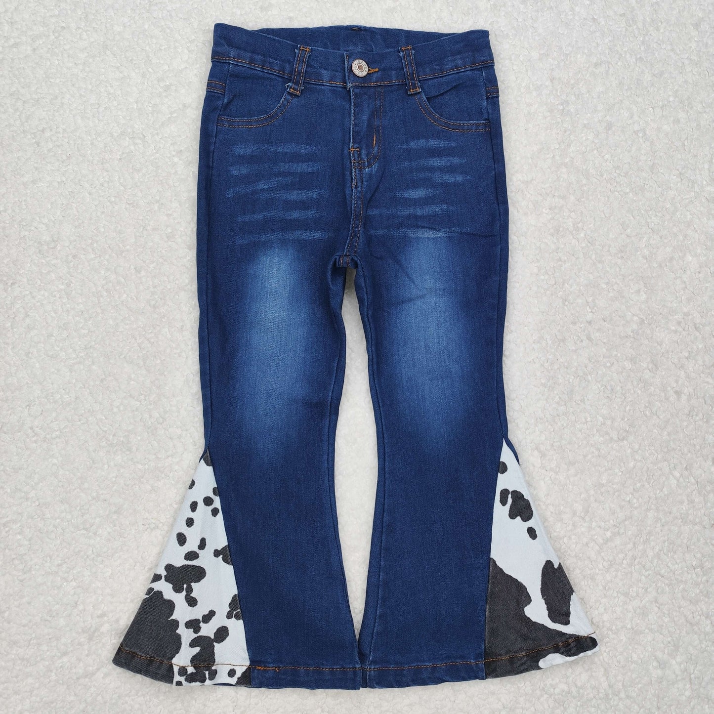 Sibling Baby Girls Hot Blue Bell Bottom Denim Pants Jeans