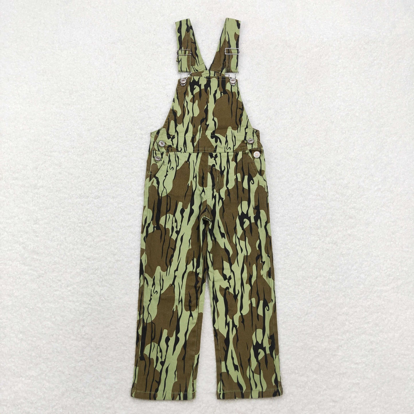 P0534 Baby boys bottomland camouflage denim overall jumpsuits