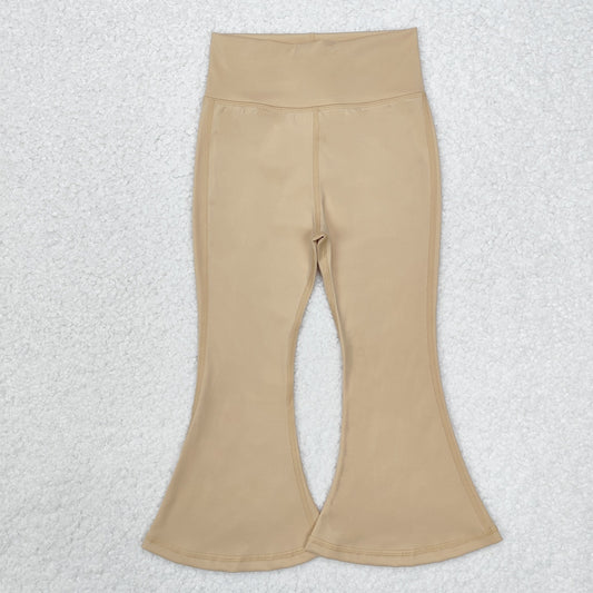 P0574 baby girl clothes brown girl bell bottoms pant girls yoga pant