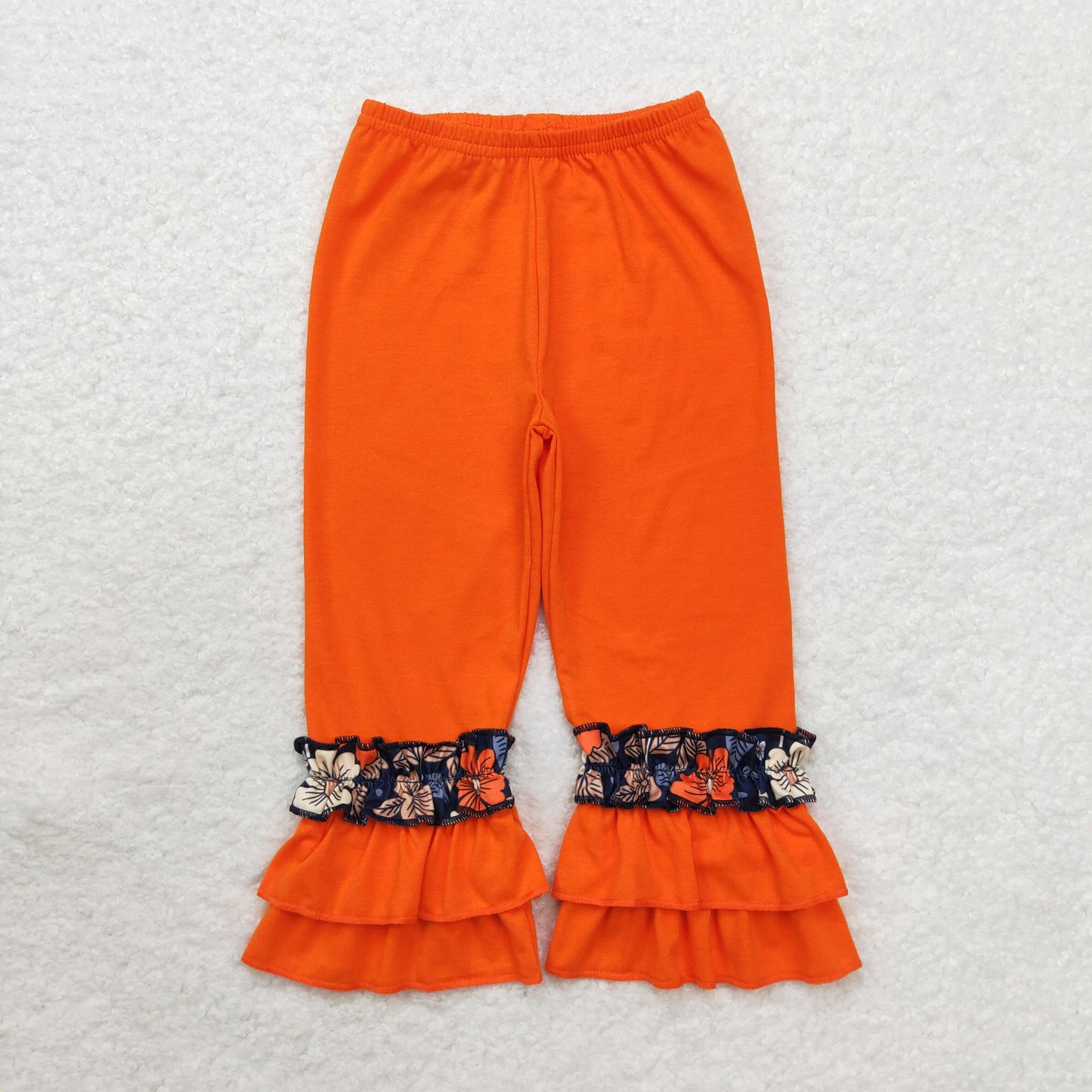Sibling Baby Girls Spring Fall Ruffle Leggings Bell Bottom Pants