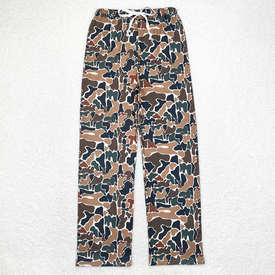 Sibling Adult Men Women Western Camo Bull Skulls Flowers Bell Bottom Flare Pants