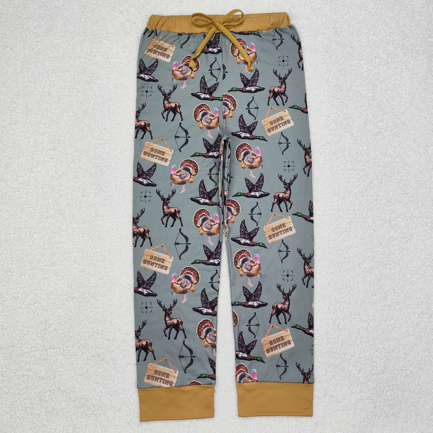 Sibling Adult Men Women Western Camo Bull Skulls Flowers Bell Bottom Flare Pants