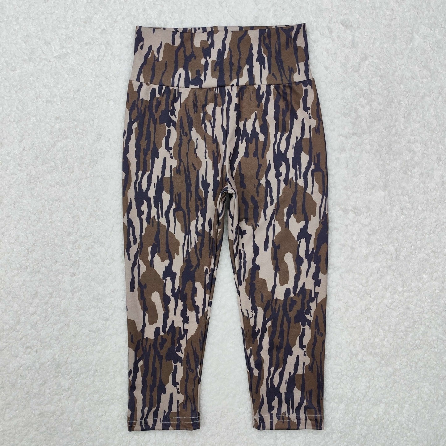 P0689 Baby Girls Southern Olive Camo Yoga Active Leggings Pant Bottom
