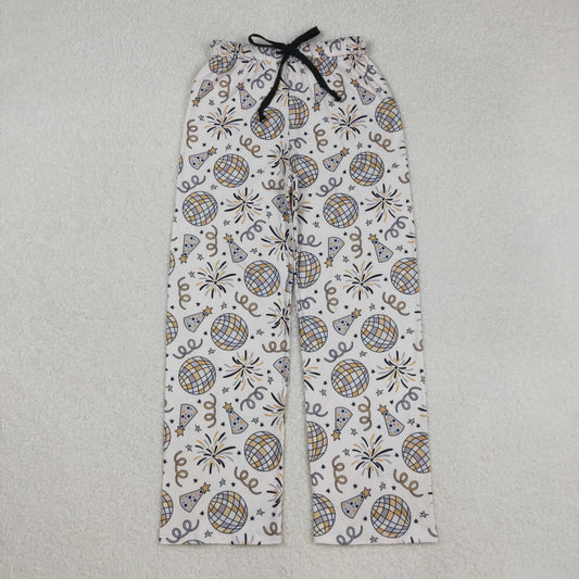 P0792 Adult Women Happy New Year Pants Bottom