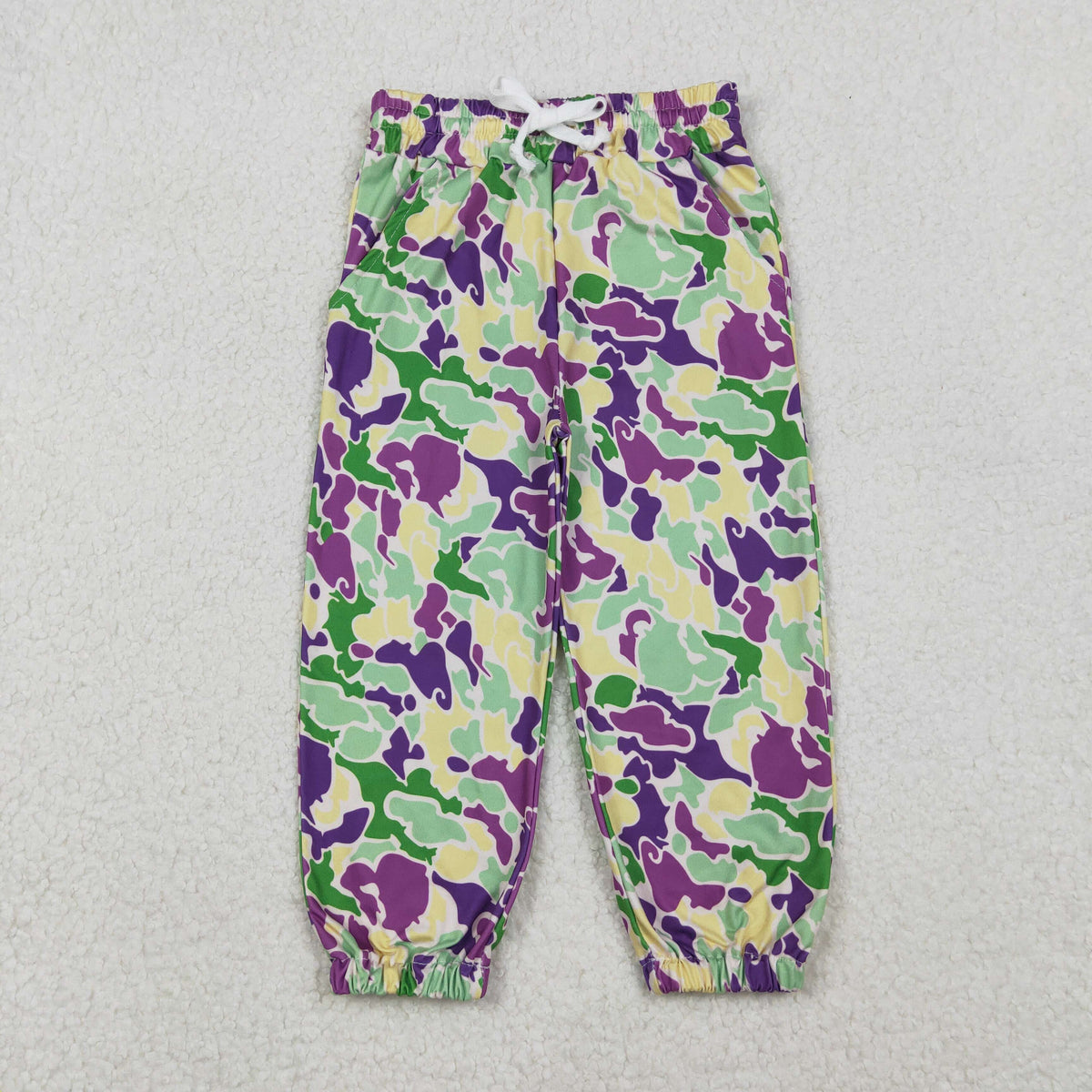 Sibling Baby Boys Mardigras Camo Pockets Jogger Pants Bottom