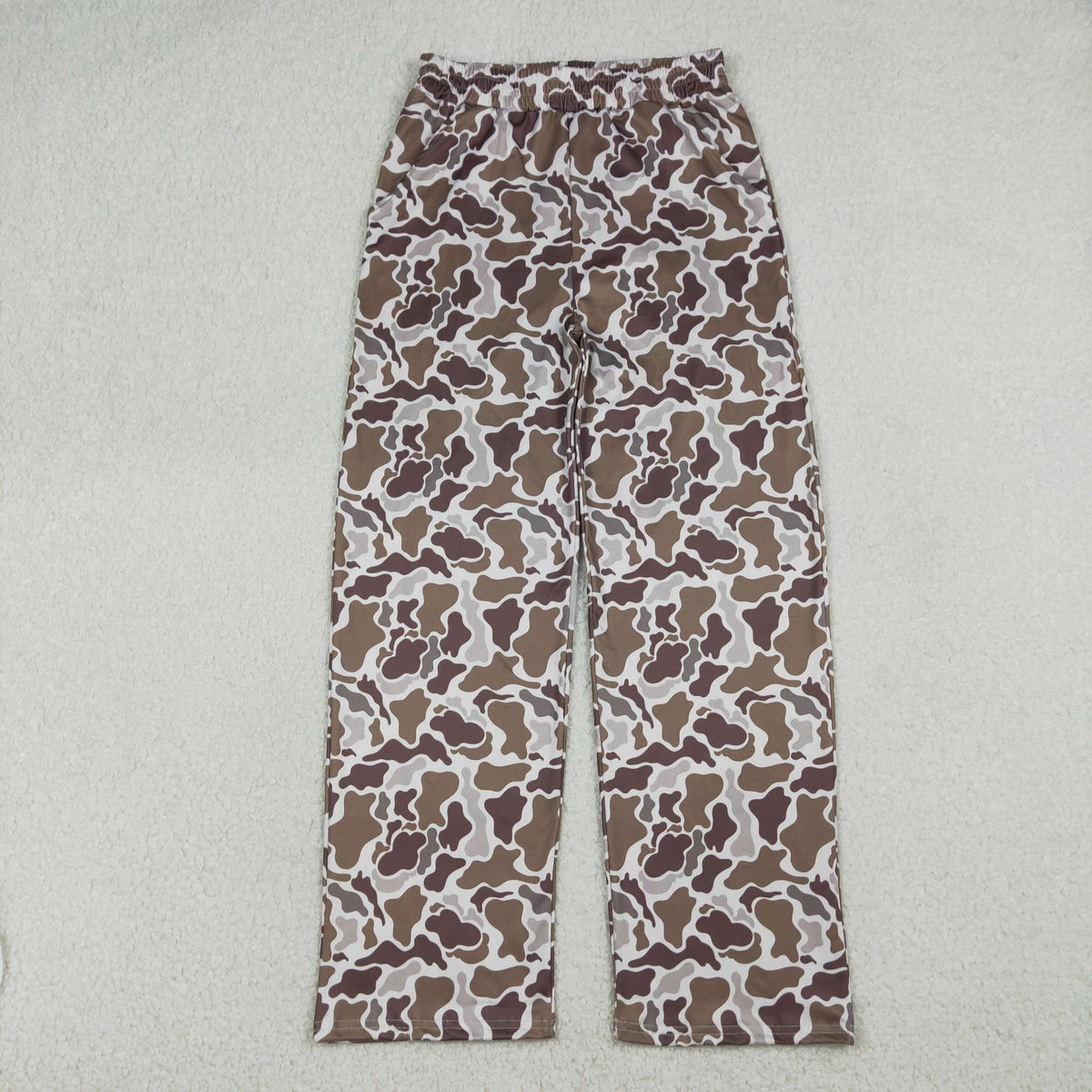 Sibling Adult Women Pockets Camo Santa Bats Flare Pants Bottom