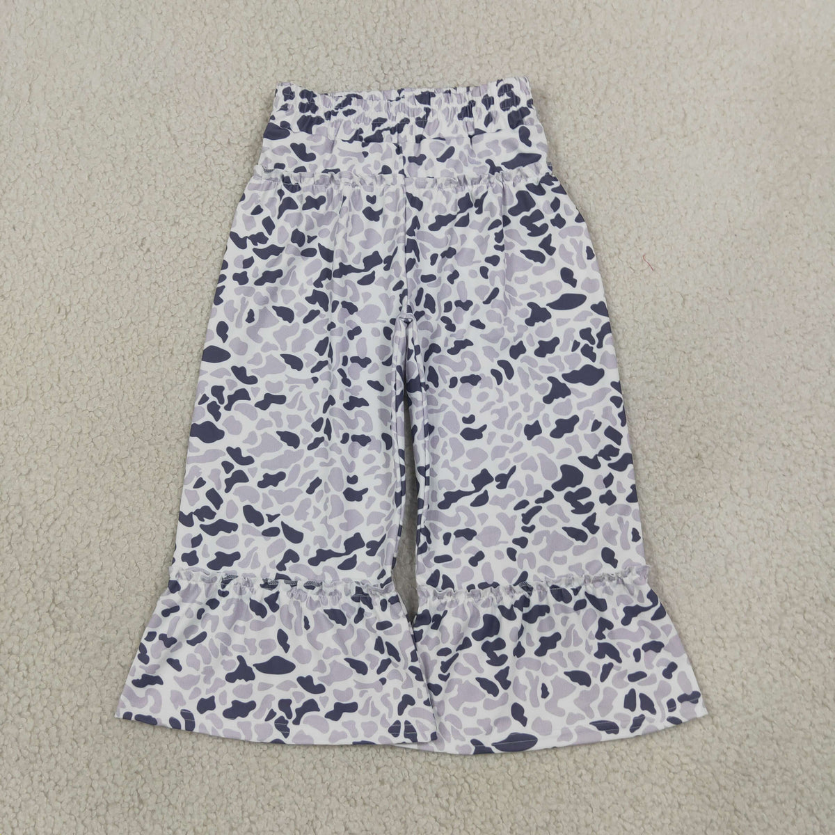 Sibling Baby Girls Camo Leopard Print Yoga Active Flare Pants Bottom