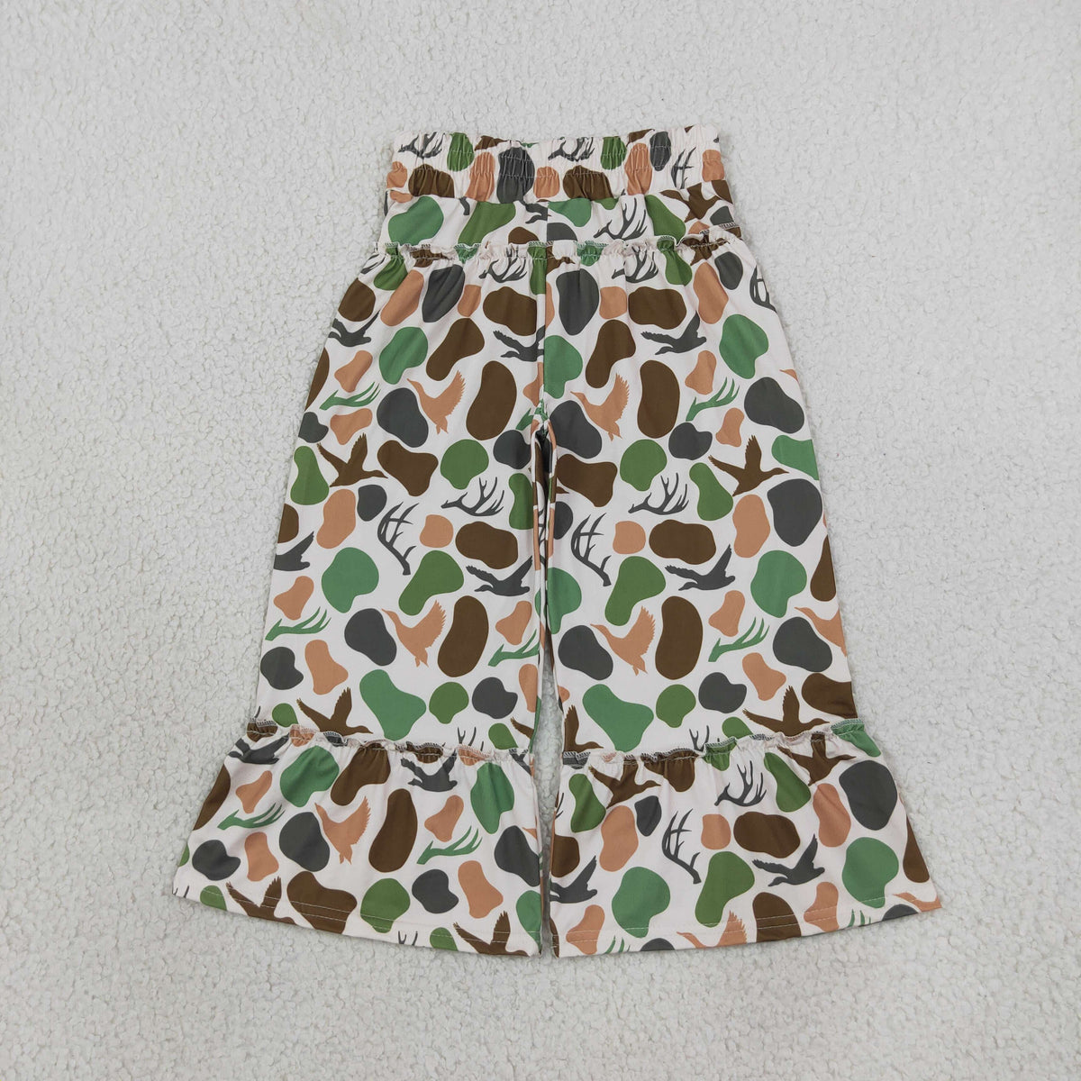 Sibling Baby Girls Bats Bows Camo Ducks Halloween Hunting Flare Pants Bottom