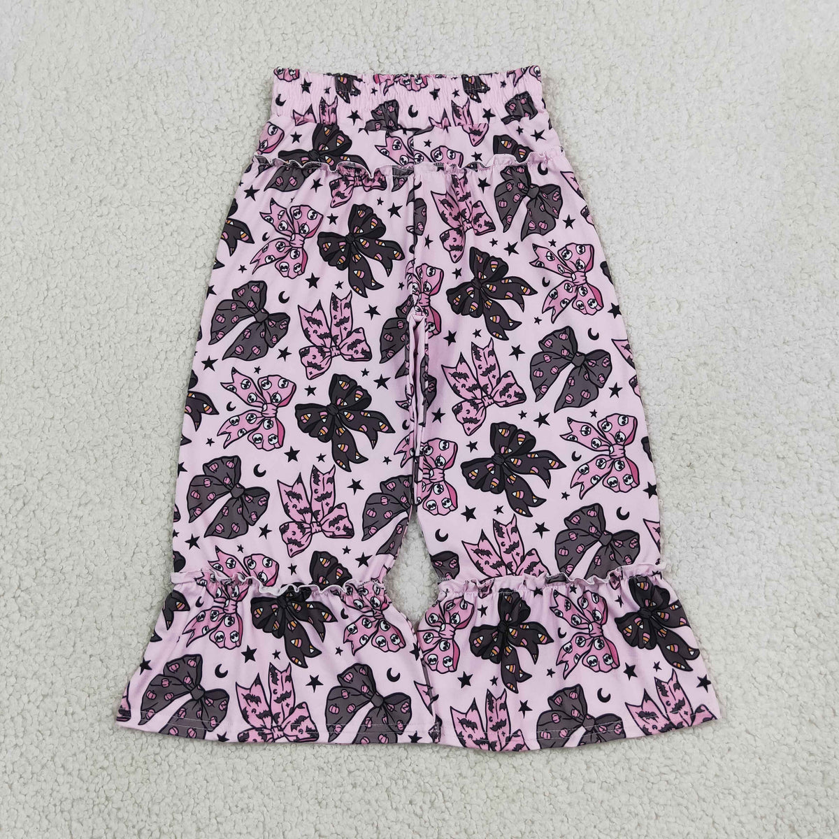 Sibling Baby Girls Bats Bows Camo Ducks Halloween Hunting Flare Pants Bottom