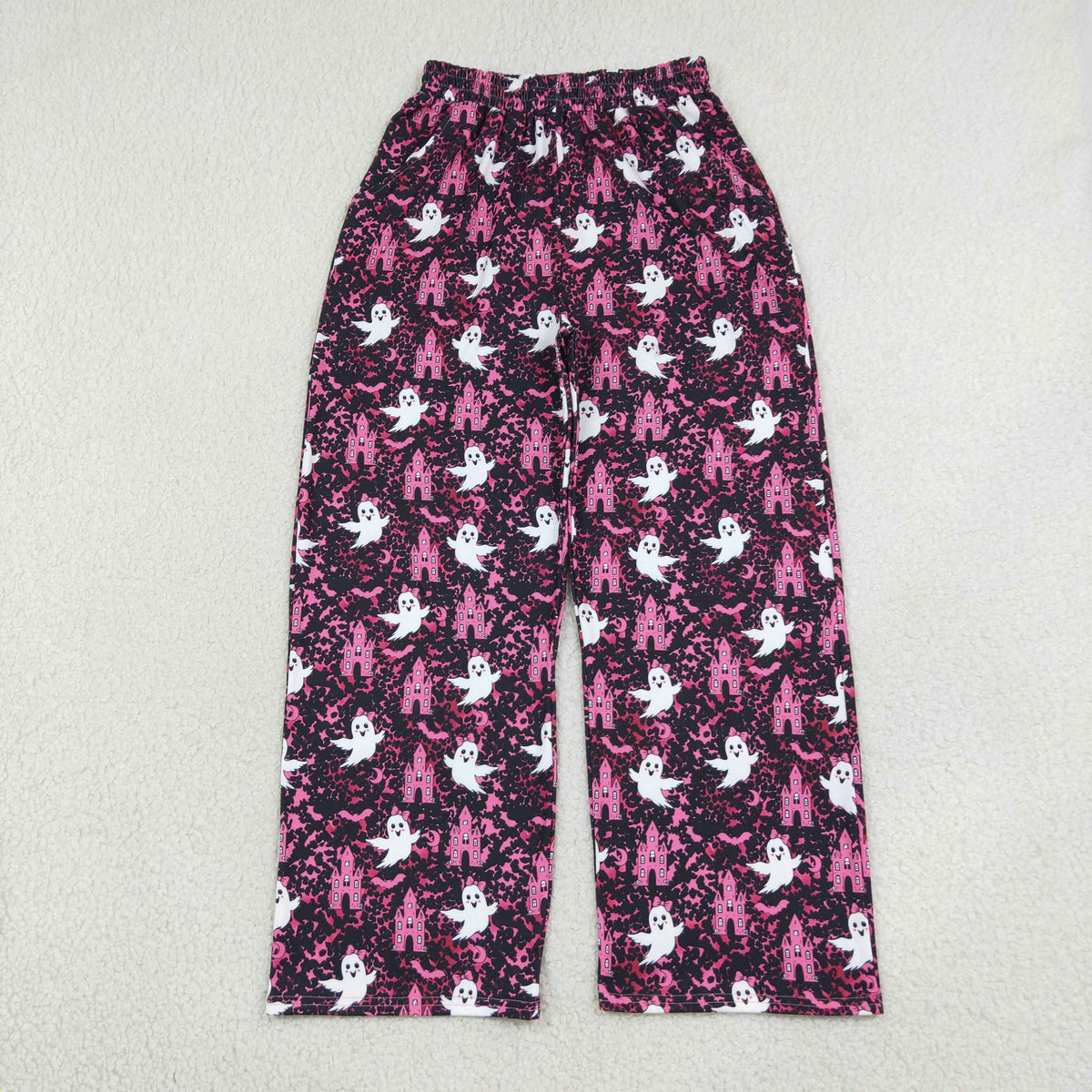 Mama and Me Girls Ghost Pumpkins Bats Pockets Flare Pants Bottom