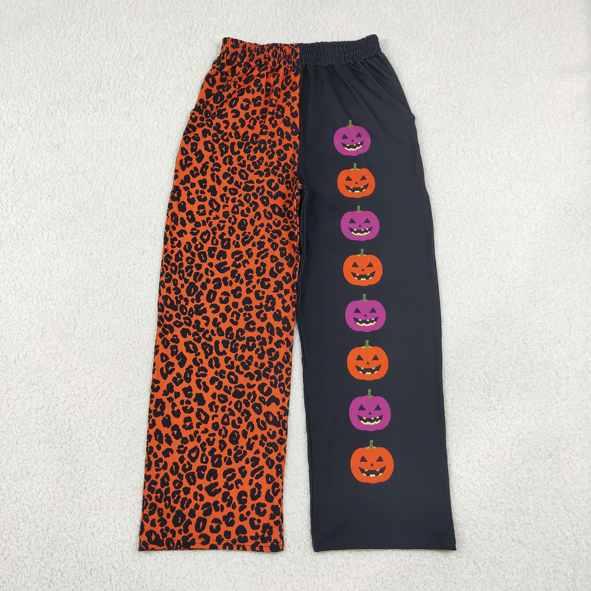 Mama and Me Girls Ghost Pumpkins Bats Pockets Flare Pants Bottom