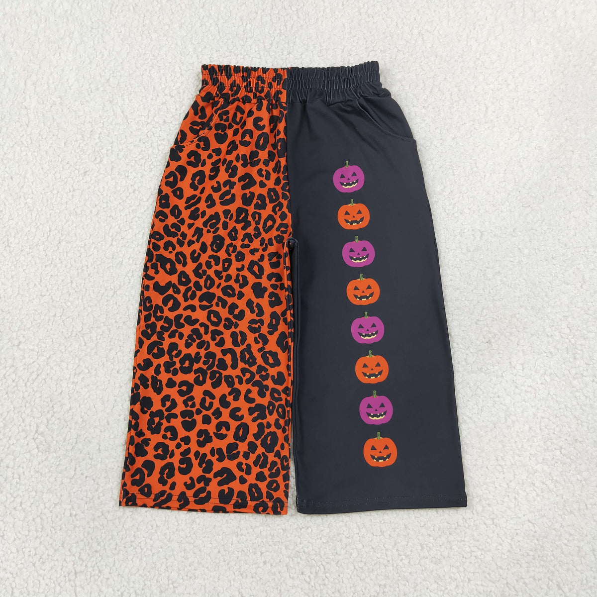 Mama and Me Girls Ghost Pumpkins Bats Pockets Flare Pants Bottom