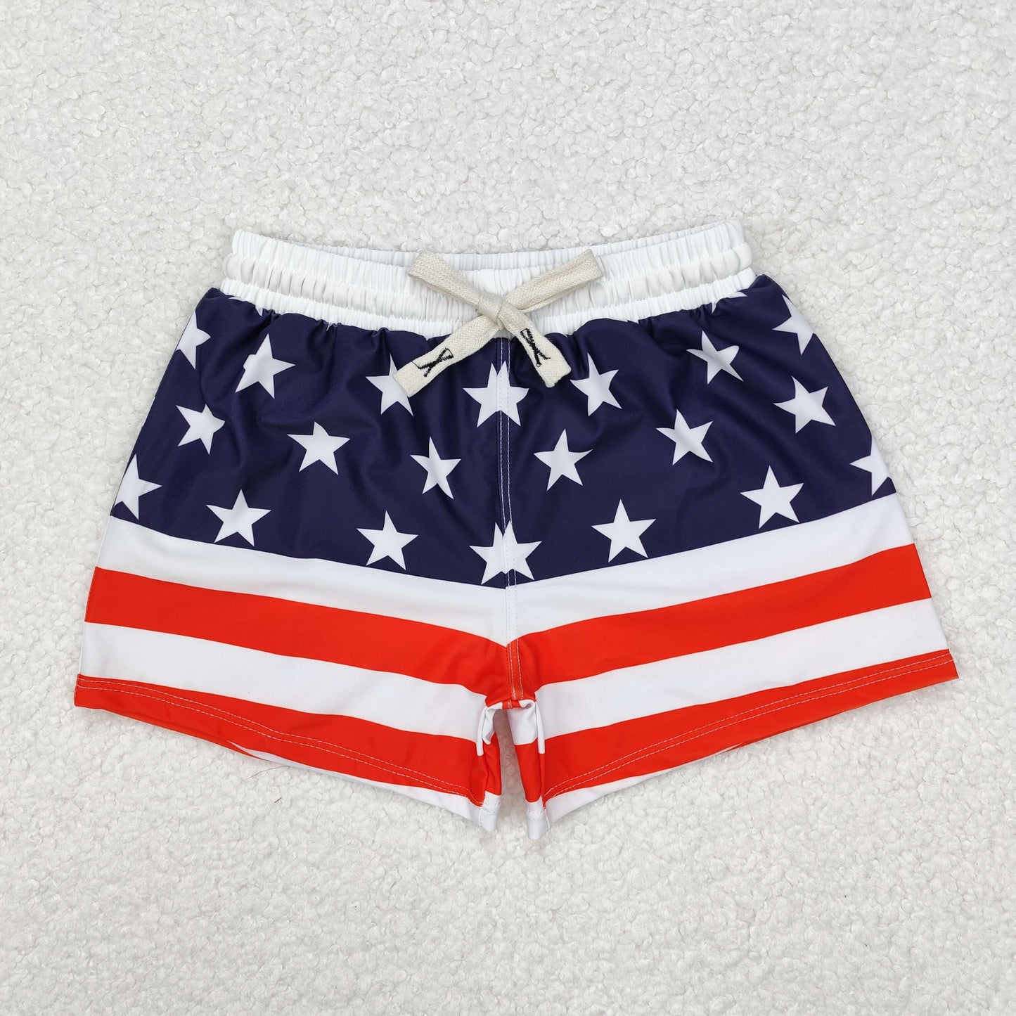 Sibling Baby Girls Stars Stripe 4th of July Shorts Clothes Sets Knee Length Dresses