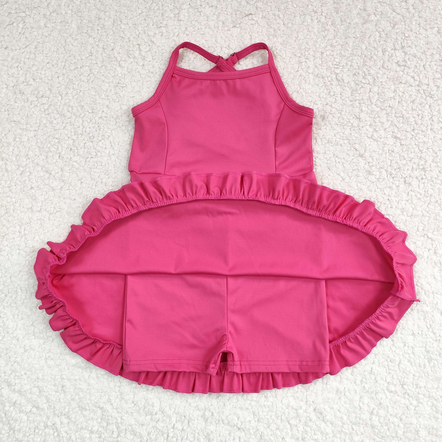 Sibling Baby Girls Knit Knee Length Active Wear Athletic Dresses