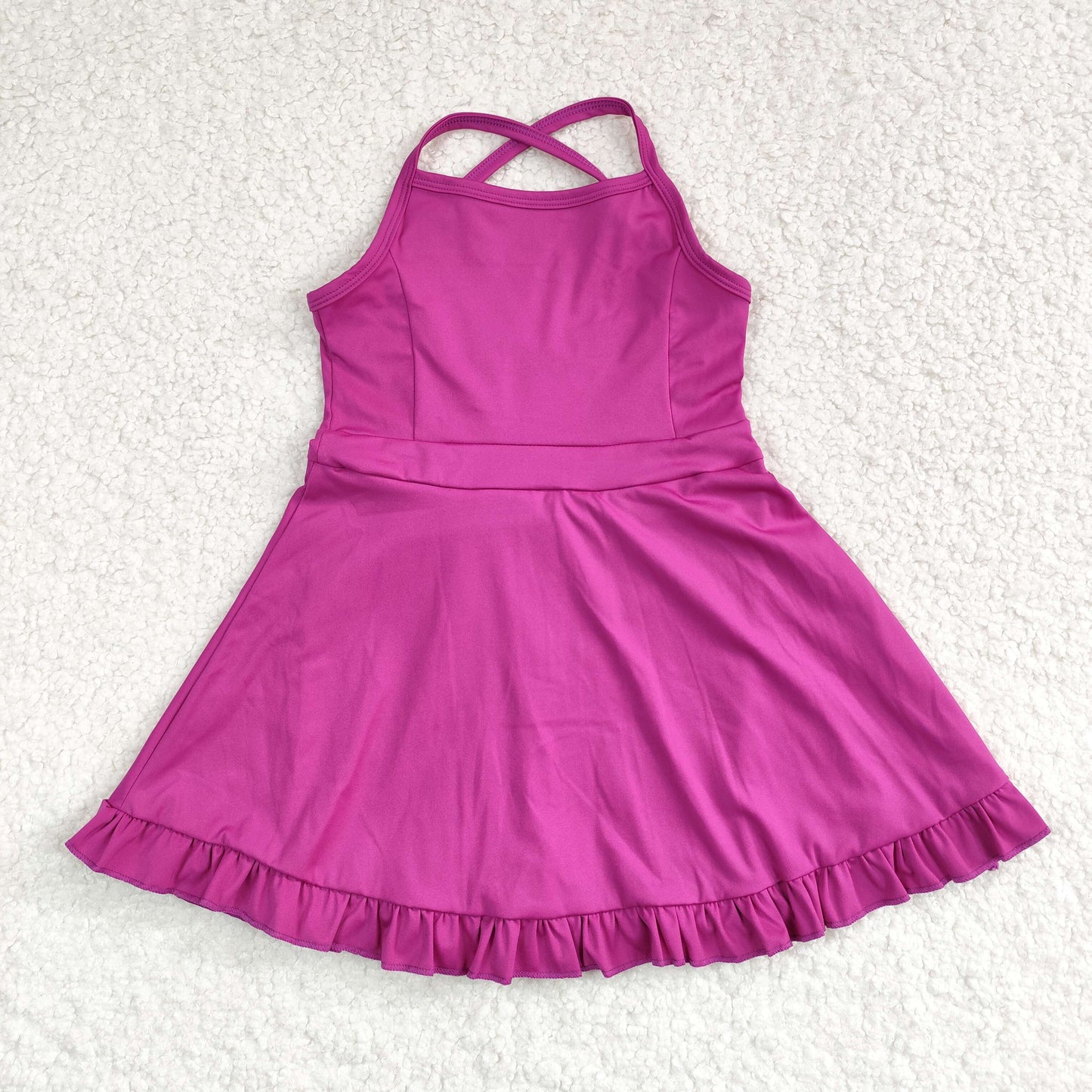 Sibling Baby Girls Knit Knee Length Active Wear Athletic Dresses