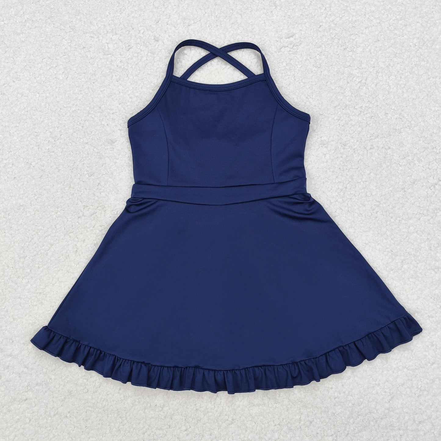 Sibling Baby Girls Knit Knee Length Active Wear Athletic Dresses