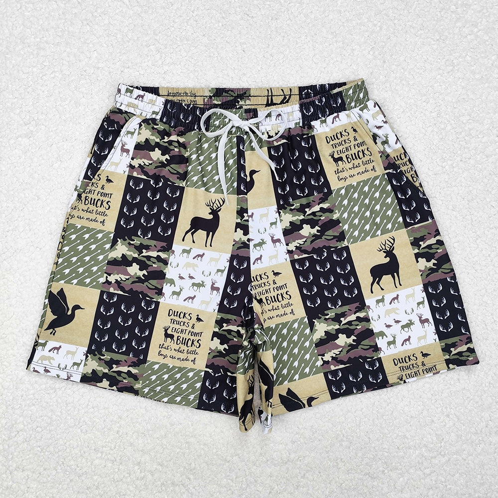 Adult Men hunting deer Trunks Swimsuits S0466