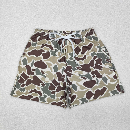 Adult Men light green camouflage Trunks Swimsuits S0474
