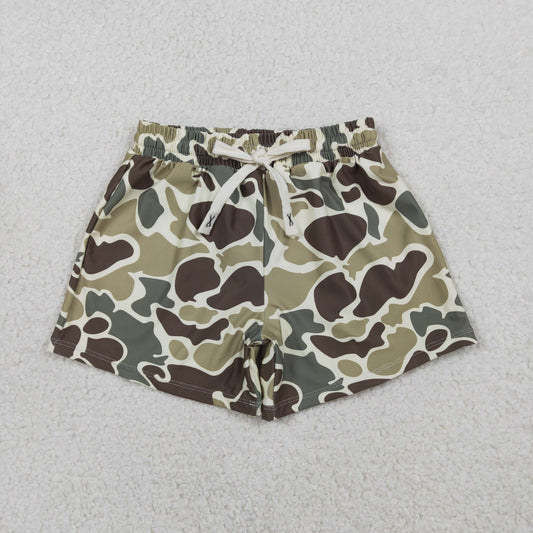 S0475 Baby Boys Southern Green Camo Swimming Trunks Shorts Bottom