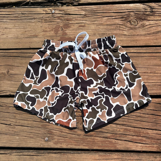 S0479  boys ducks camouflage summer swim shorts trunks