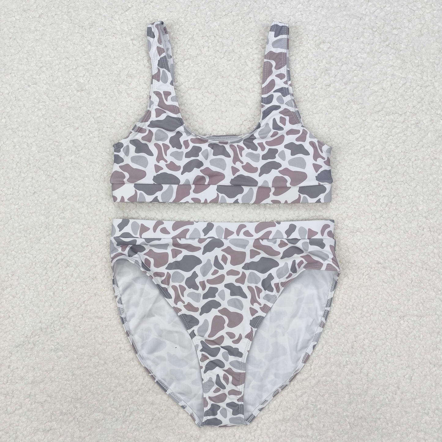 Sibling Adult Women Western Camouflage Top Bummies 2pcs Bikini Swimsuits Sets