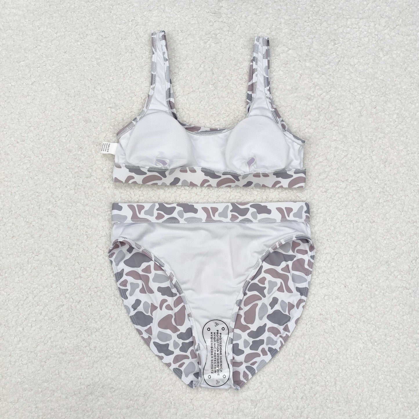 Sibling Adult Women Western Camouflage Top Bummies 2pcs Bikini Swimsuits Sets