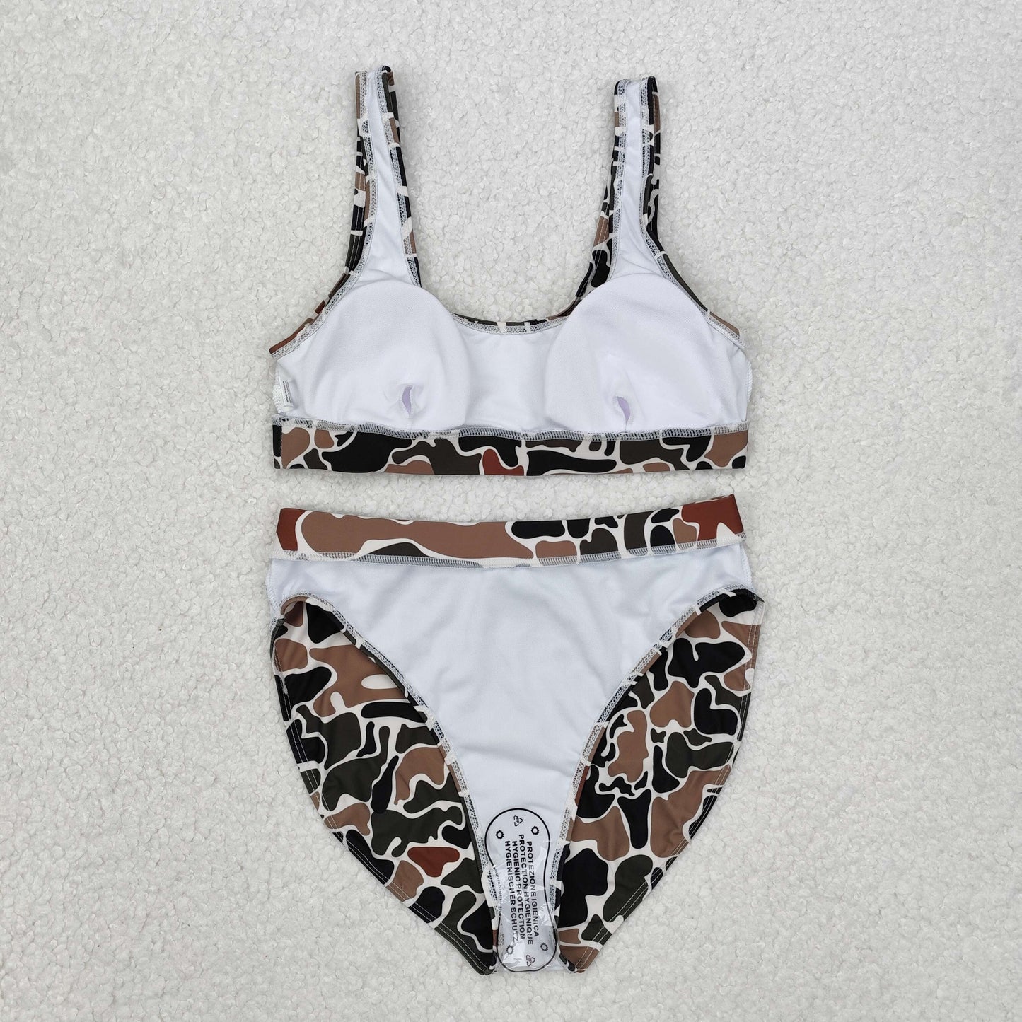 Sibling Adult Women Western Camouflage Top Bummies 2pcs Bikini Swimsuits Sets