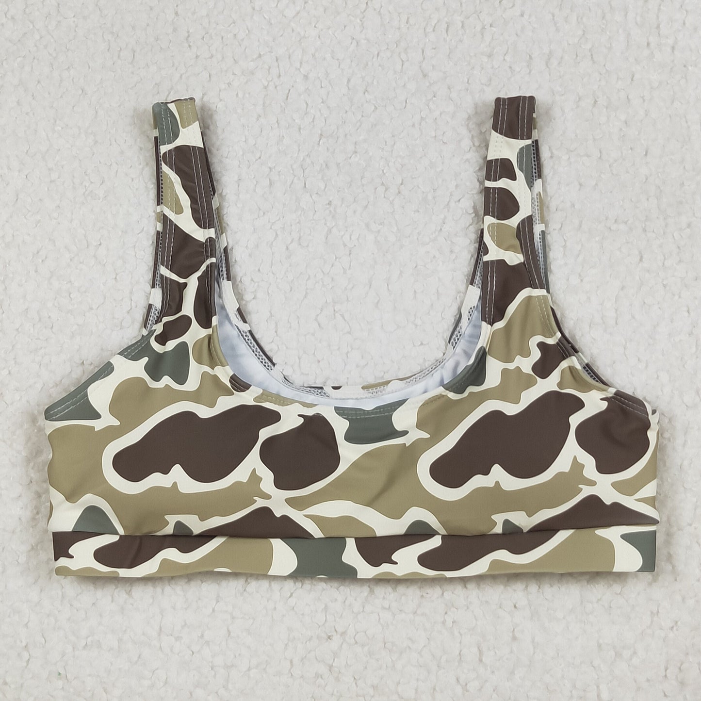 Sibling Adult Women Western Camouflage Top Bummies 2pcs Bikini Swimsuits Sets