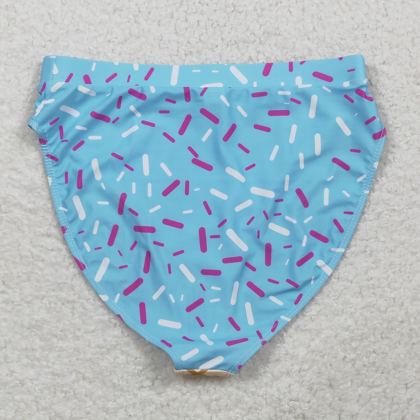 S0576 Adult Women Blue Drip Sprinkles Team Swimming Bummies Shorts Bottom