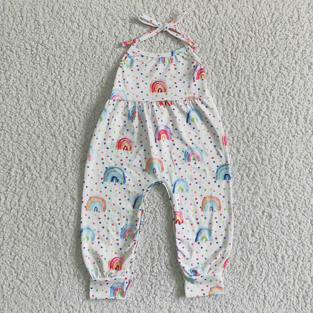 Sibling Baby Girls western Halter Pants Jumpsuits