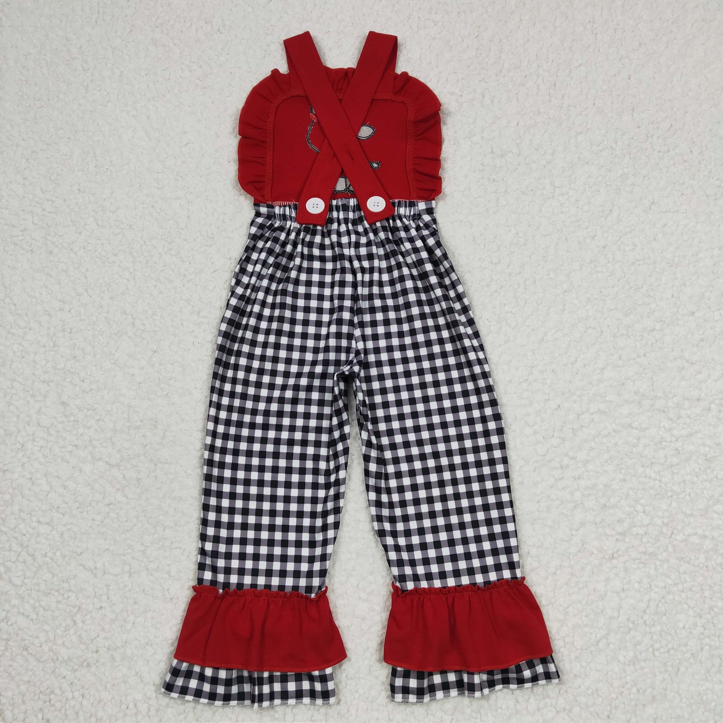 Sibling Baby Girls Embroidery Pants Romper Jumpsuits