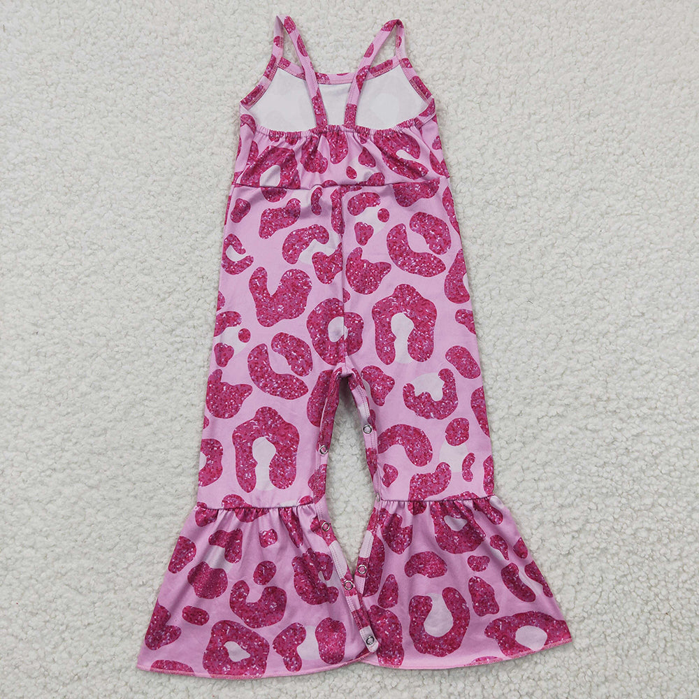Sibling Baby Girls Summer Western Strap Jumpsuits